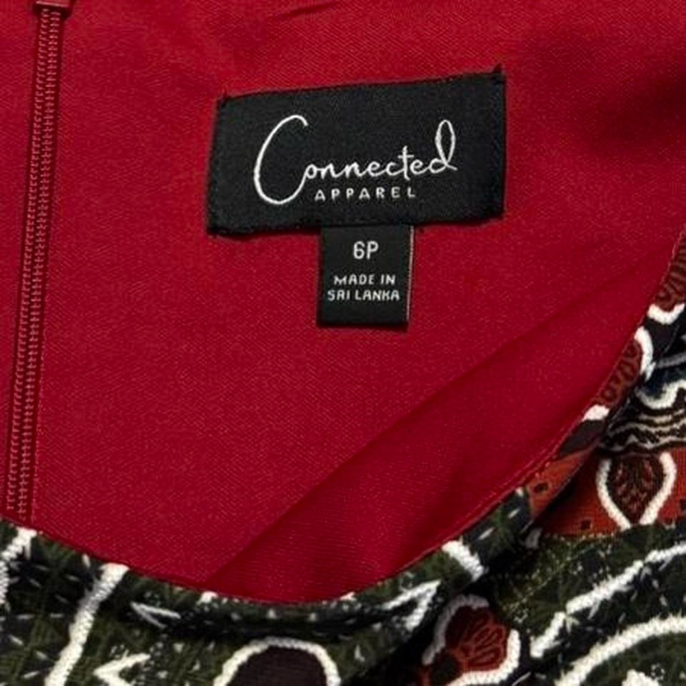 Connected Apparel Multicolor Pattern Dress - image 4